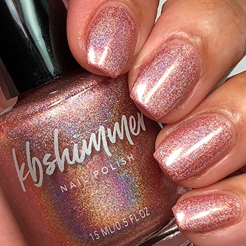 KBShimmer Stop And Smell The Rosé Nail Polish- 0.5 oz Full Sized Bottle