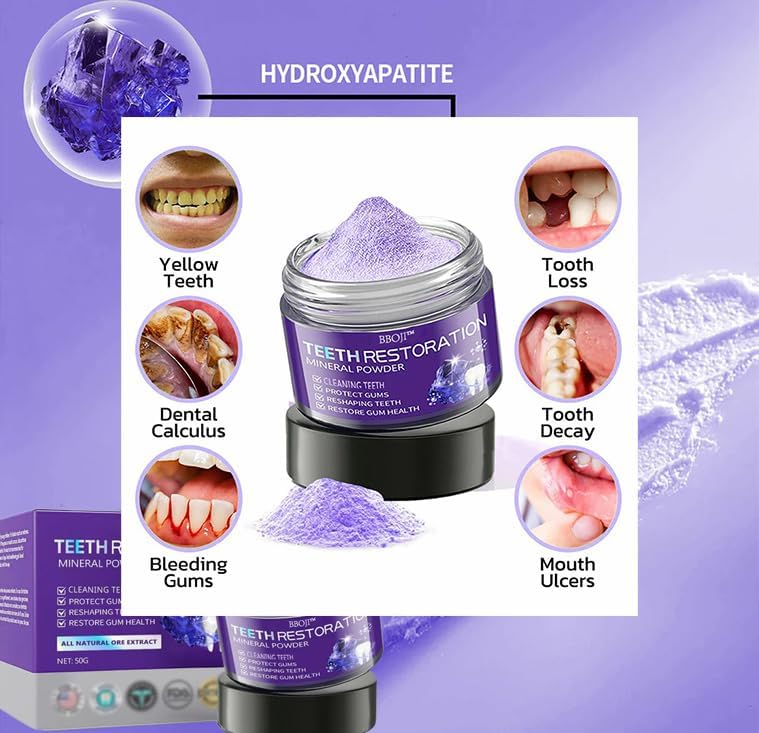 BBOJI Teeth Restoration Mineral Powder,BBOJI Tooth Restoration Mineral Powder,Protect Teeth and Gums and Solve Oral Problems (1)