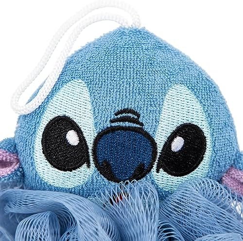 Jay Franco Disney Lilo & Stitch 2 Piece Loofah Set – Kids Bath & Shower Body Scrubber Sponge