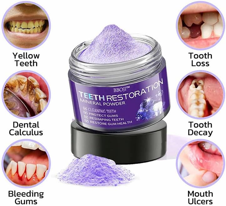 BBOJI Teeth Restoration Mineral Powder,BBOJI Tooth Restoration Mineral Powder,Protect Teeth and Gums and Solve Oral Problems (1)