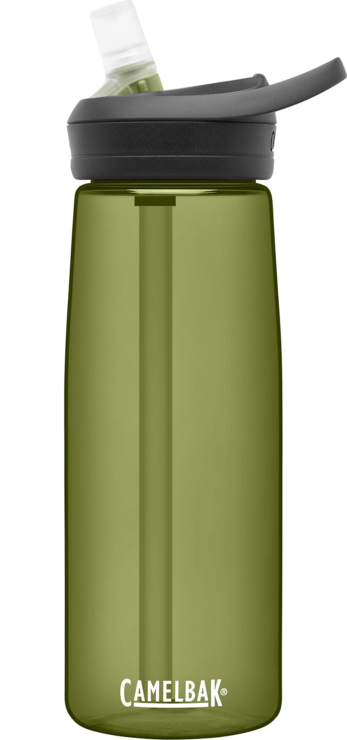 CamelBak eddy+ Water Bottle with Tritan Renew – Straw Top 25oz, Olive