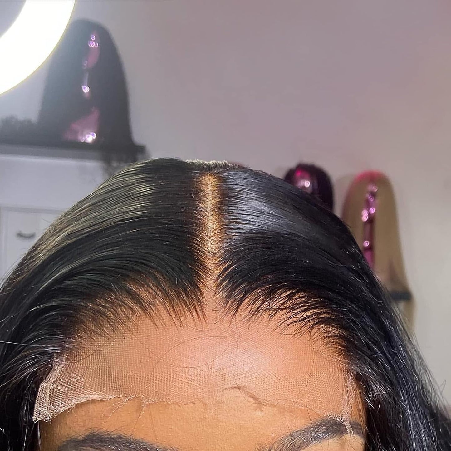 BEEOS 5x5 Skinlike Real HD Lace Closure, 0.10mm Ultra-thin Invisible HD Lace Single Knot Pre-Plucked Brazilian Human Hair Closure Natural Color 14 Inch