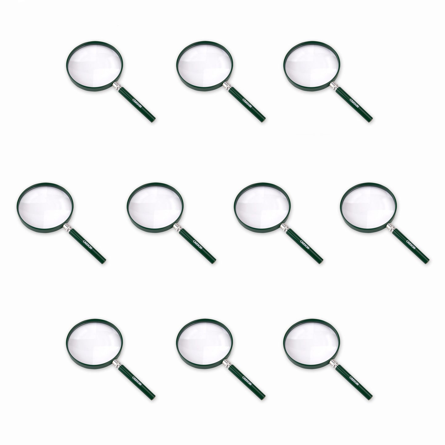 Carson HU-20AMMU Bigeye Magnifier with Oversized Lens (Set of 10), 5"