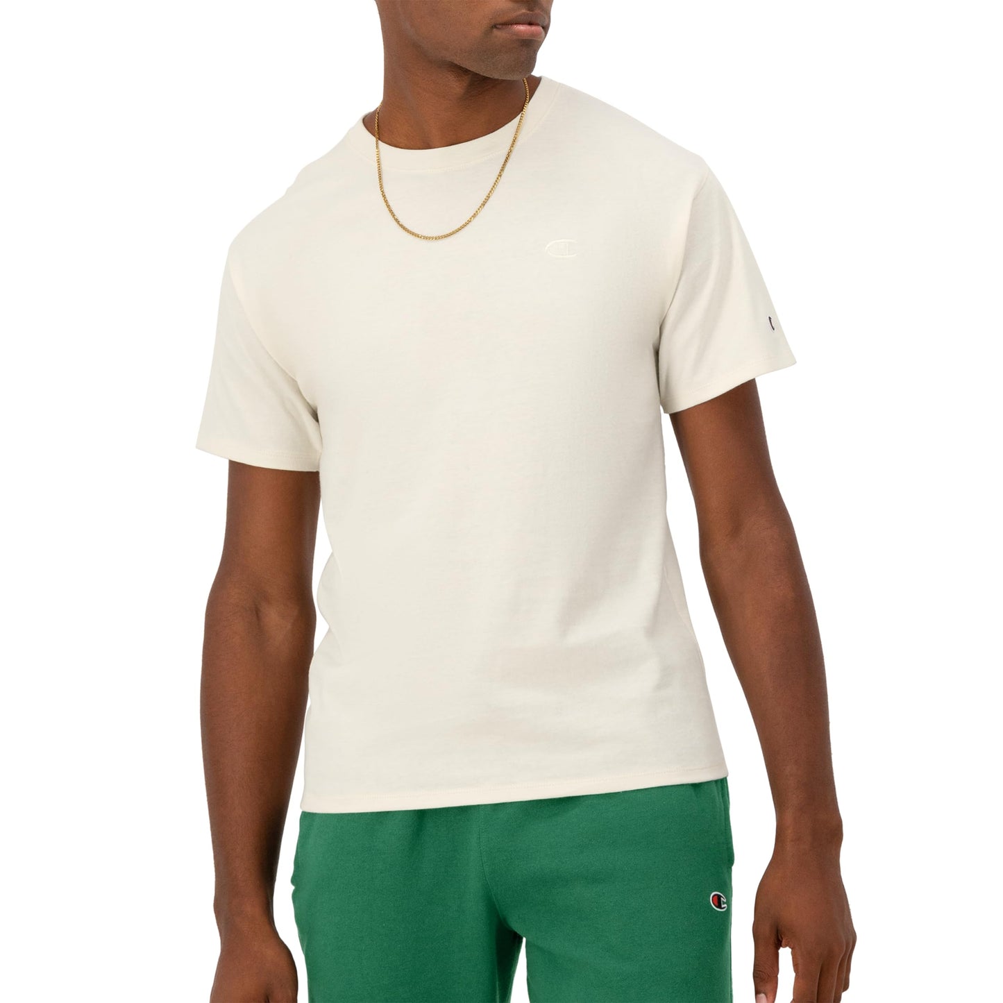 Champion Mens Classic T-shirt, Everyday Tee For Men, Comfortable Soft (Reg. Or Big & Tall), Natural, Small US