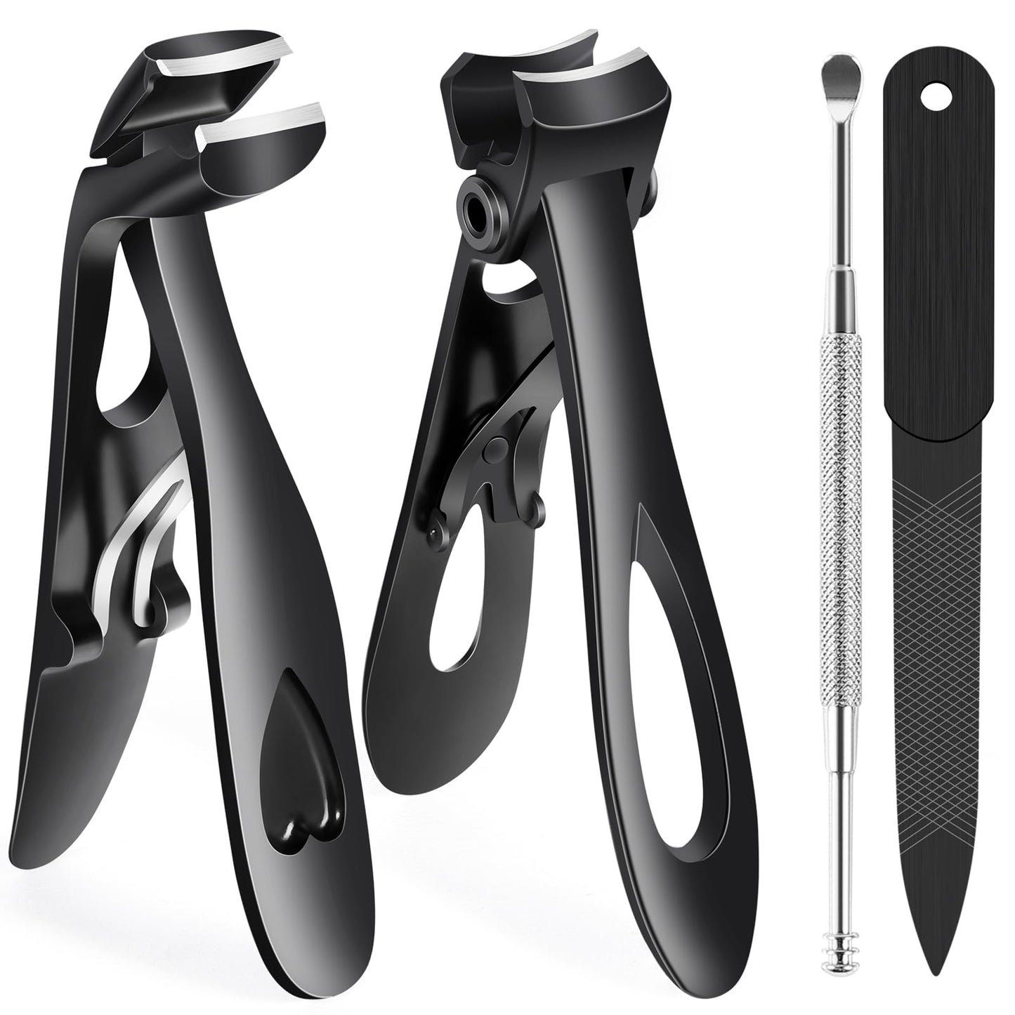 kelongn Nail Clippers for Men Toenail Clippers and Fingernail Clipper Toe Nail Clippers for Women Nail Clipper with Long Handle Wide Jaw