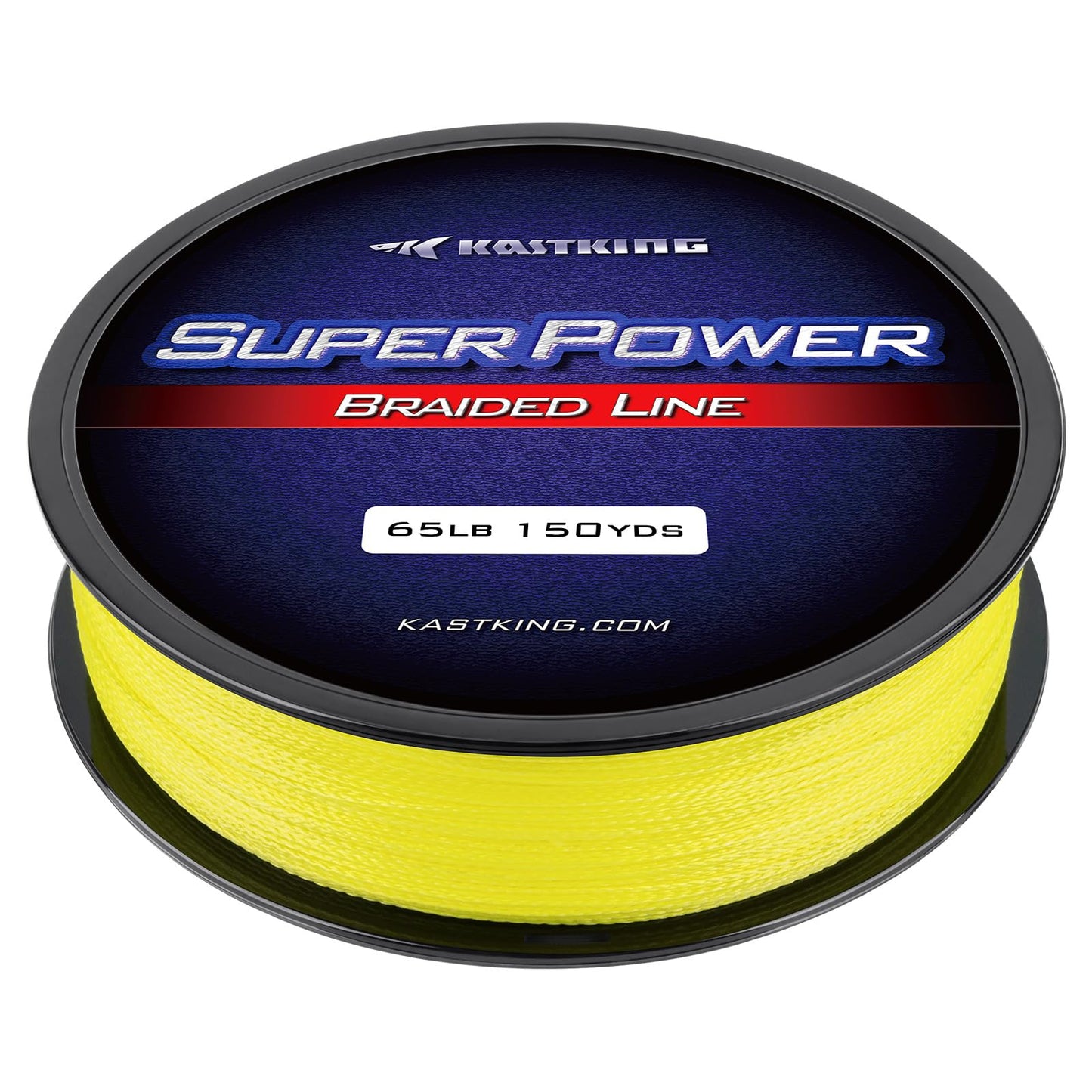 KastKing Superpower Braided Fishing Line, Yellow, 8LB, 150 Yds