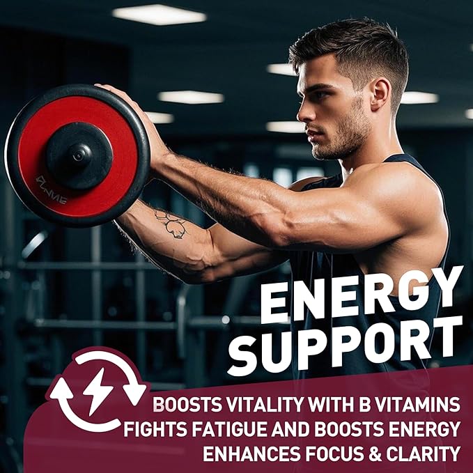 Brain & Mood Support Gummies, Super Vitamin B Complex for Men & Women, All B Vitamin B1 B2 B3 B5 B6 B7 B9 MethyB12 Multivitamin with PABA, Inositol, Choline, Supports MTHFR Gene & Energy, Vegan, 120Ct