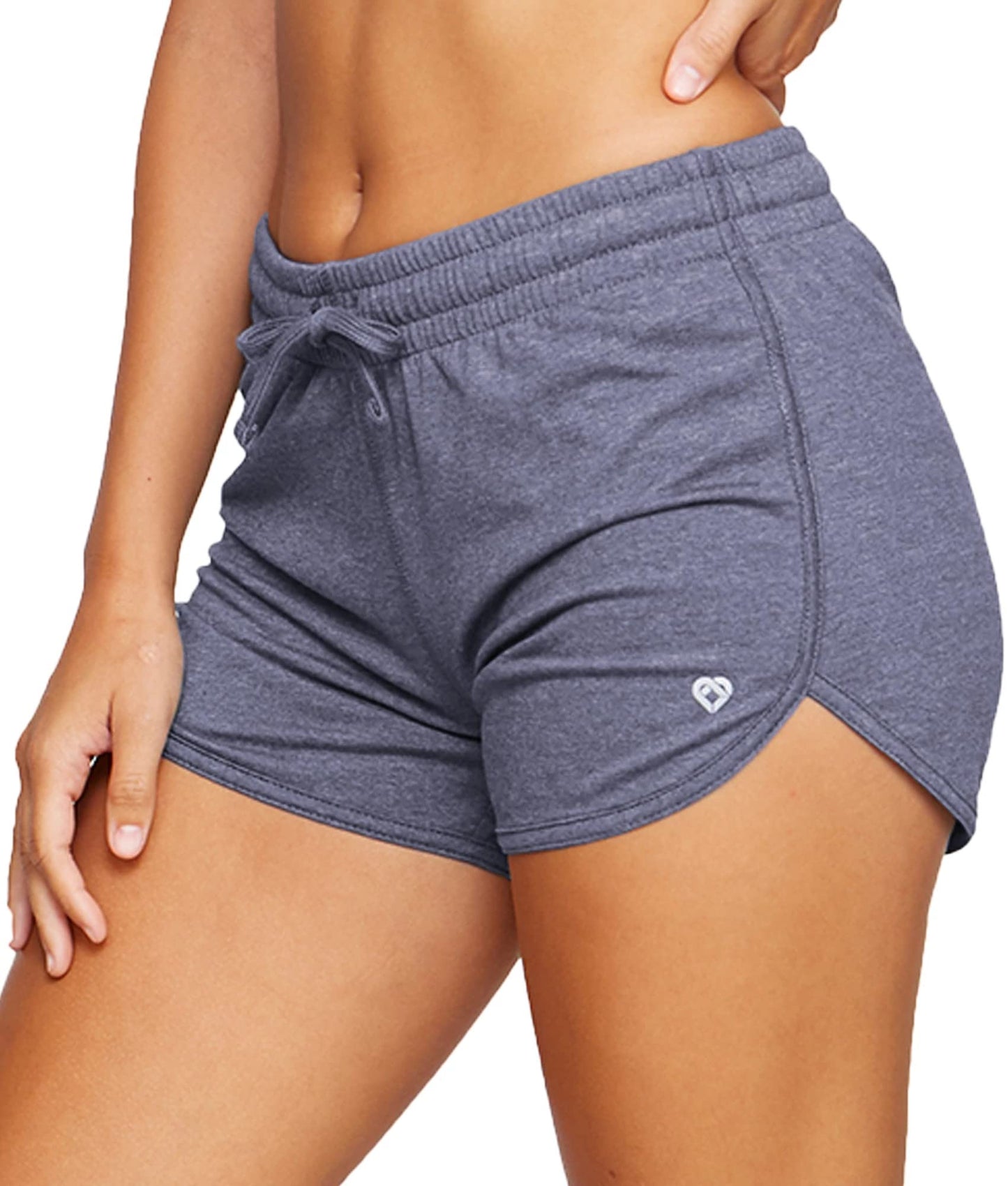 Colosseum Active Women's Simone Cotton Blend Yoga and Running Short (Evening Blue, X-Small)