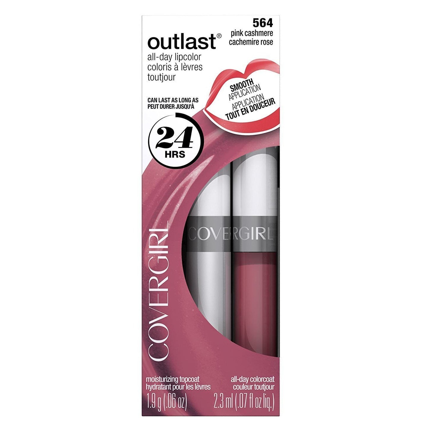 COVERGIRL Outlast All-Day Moisturizing Lip Color Pink Cashmere 564, .13 oz (packaging may vary)