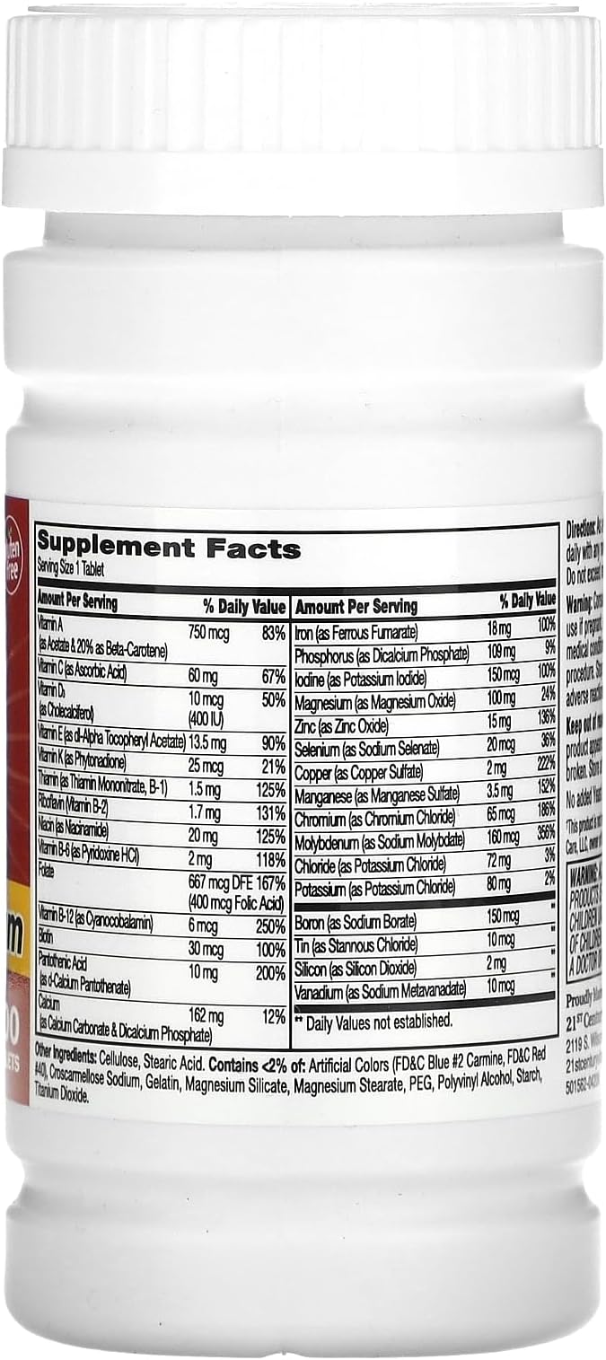 21st Century One Daily, Maximum, 100 Tablets