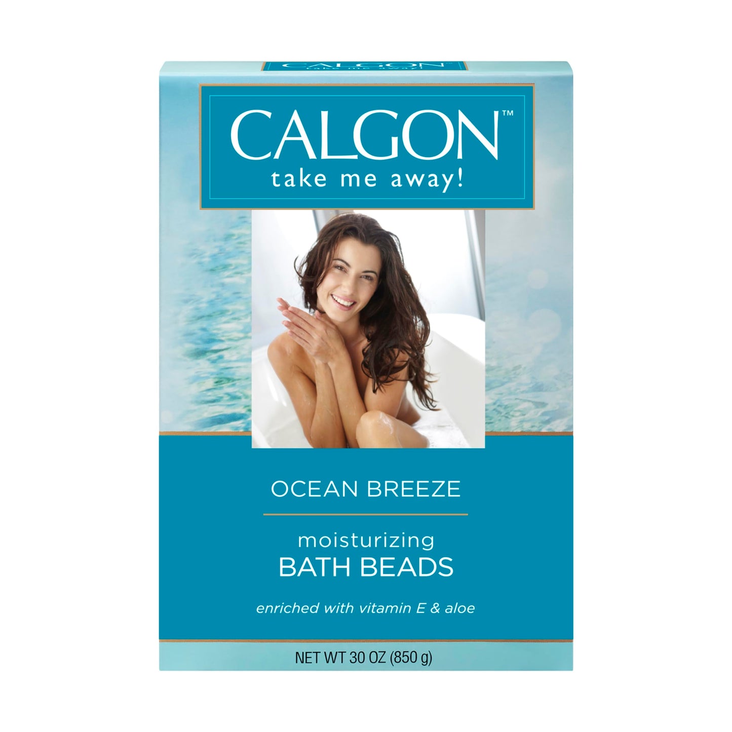 Calgon Ultra-Moisturizing Bath Beads, Ocean Breeze, 30 Ounce