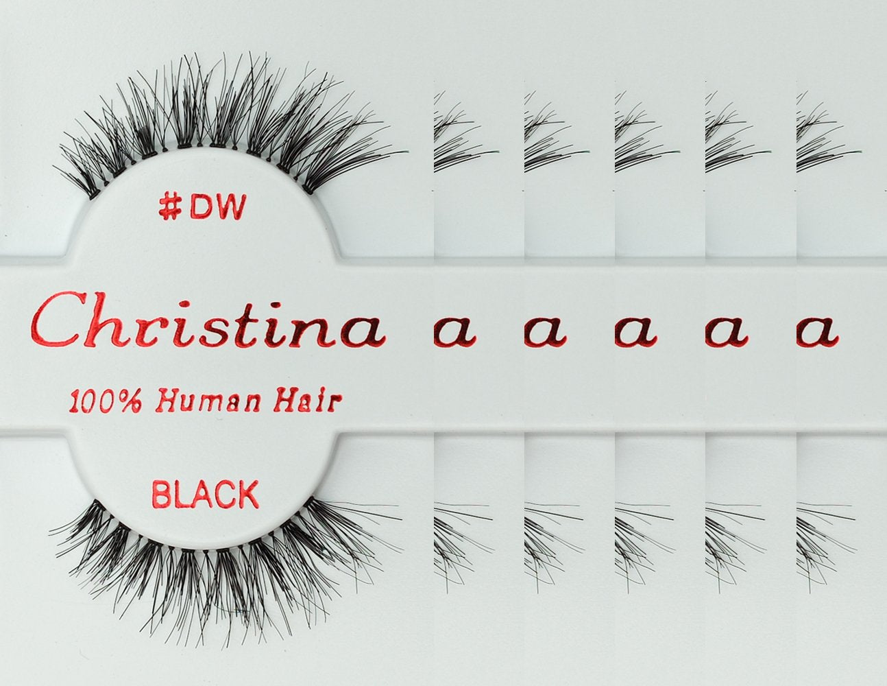 Christina 6 Pack False Eye Lashes Style DW