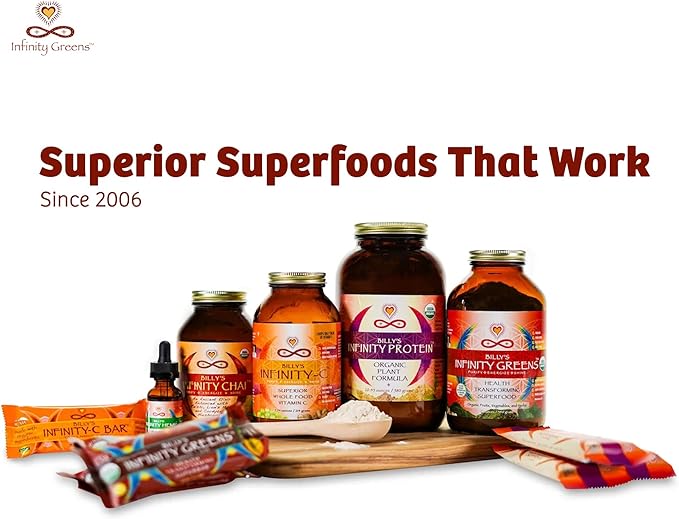 Infinity-C Organic Vitamin C Capsules, Bioavailable VIT C from Acerola, Camu Camu & Amla, Whole Food Vitamin C 1000mg, Immune Support Superfoods, Shilajit, Astragalus Root & Ginger (30 Servings)