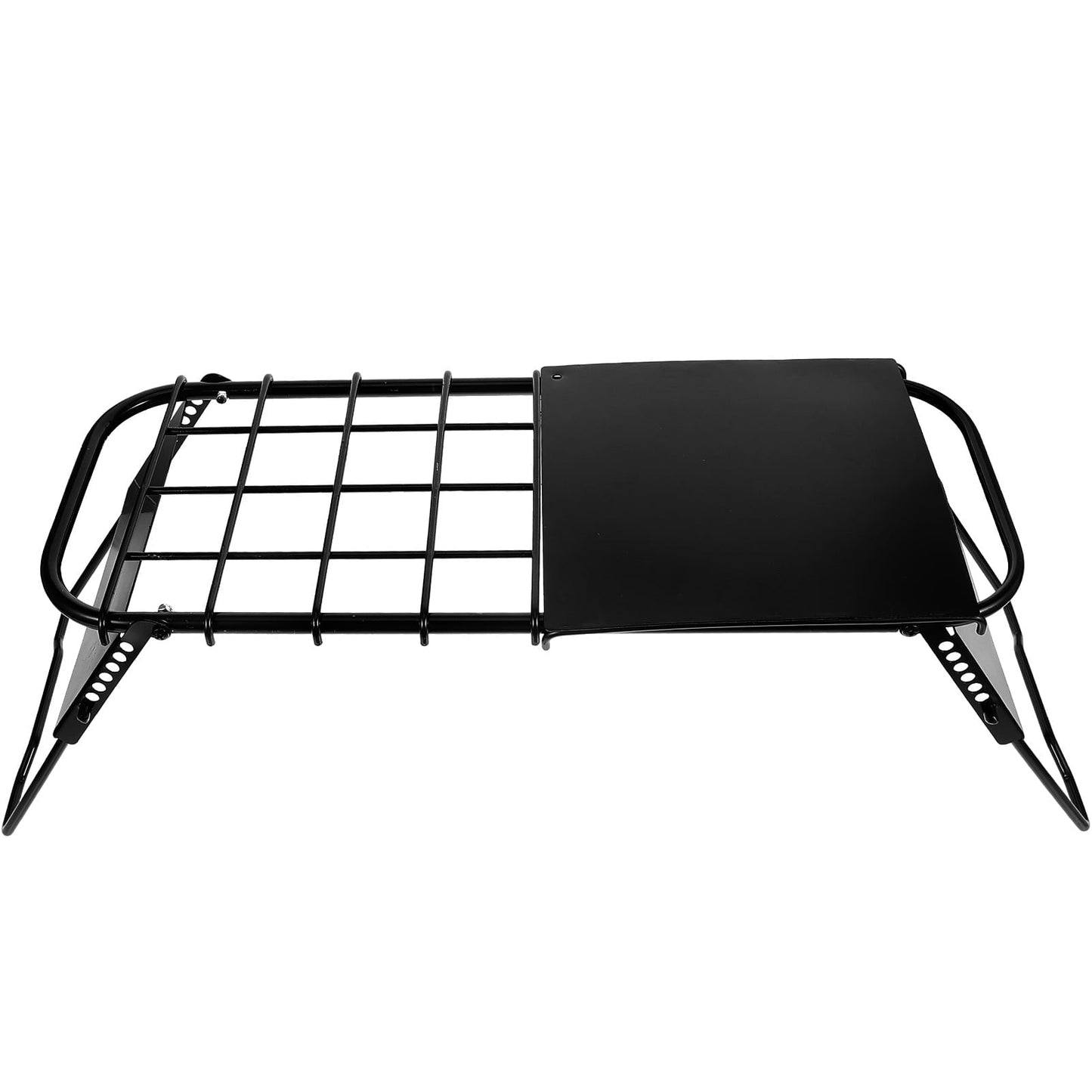 ifundom Folding Table Black Height Adjustable Lightweight Hiking 1Pack