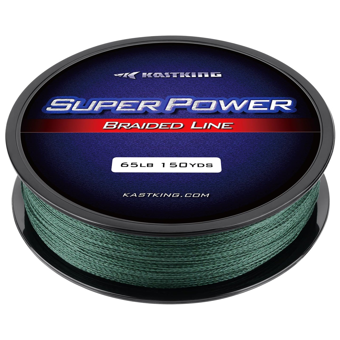 KastKing Superpower Braided Fishing Line, Moss Green, 80LB, 150 Yds