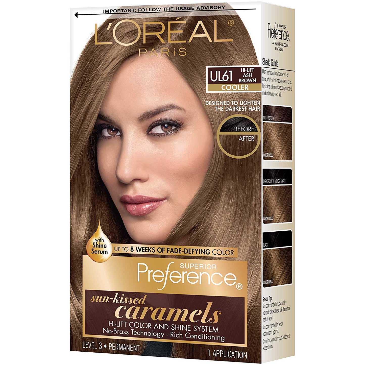 L'Oreal Superior Preference UL61 Ultra Light Ash Brown (Cooler) 1 Each (Pack of 3)