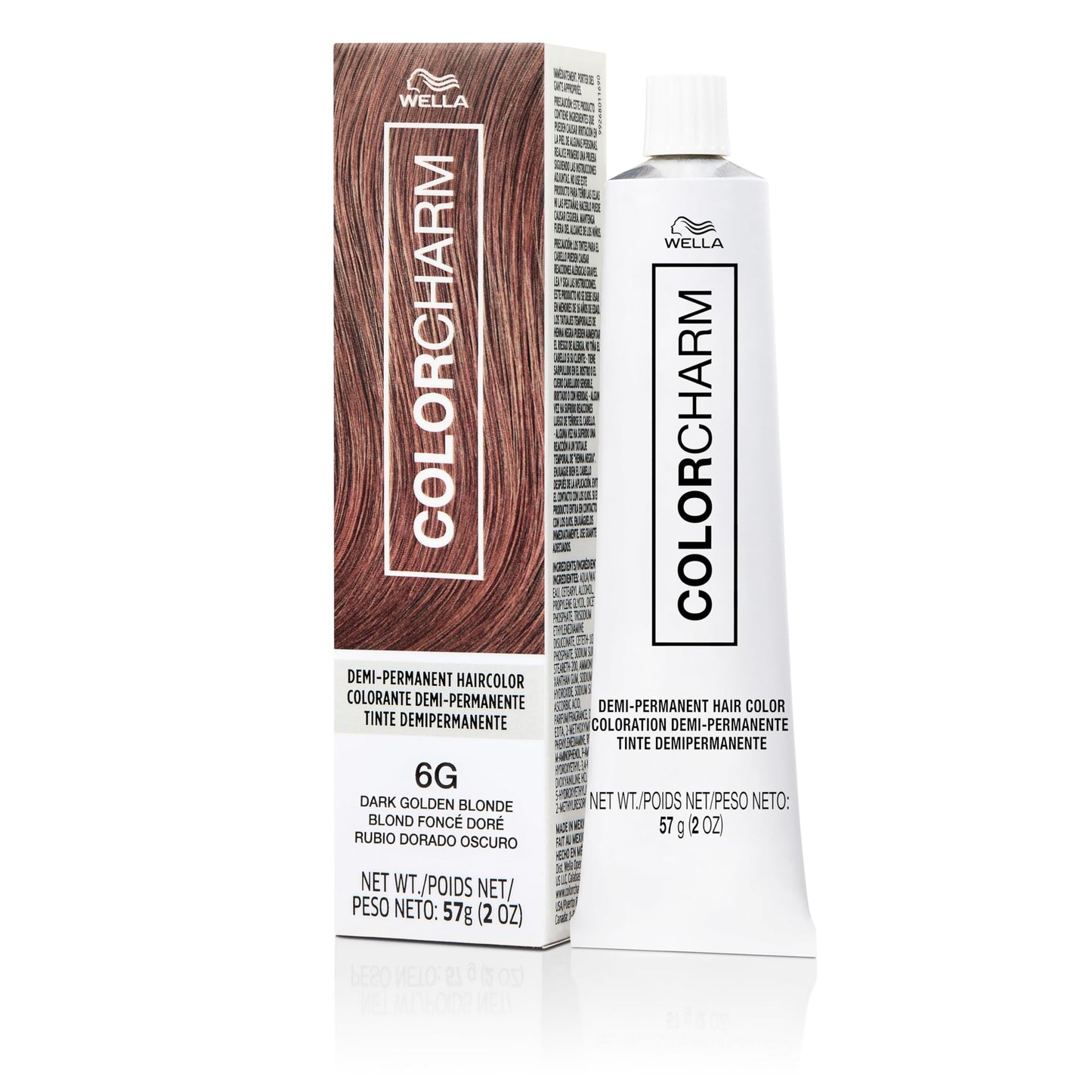 COLORCHARM Demi Permanent Hair Color, 6G Dark Golden Blonde, Gloss, Refresh & Tone, 2 Fl Oz