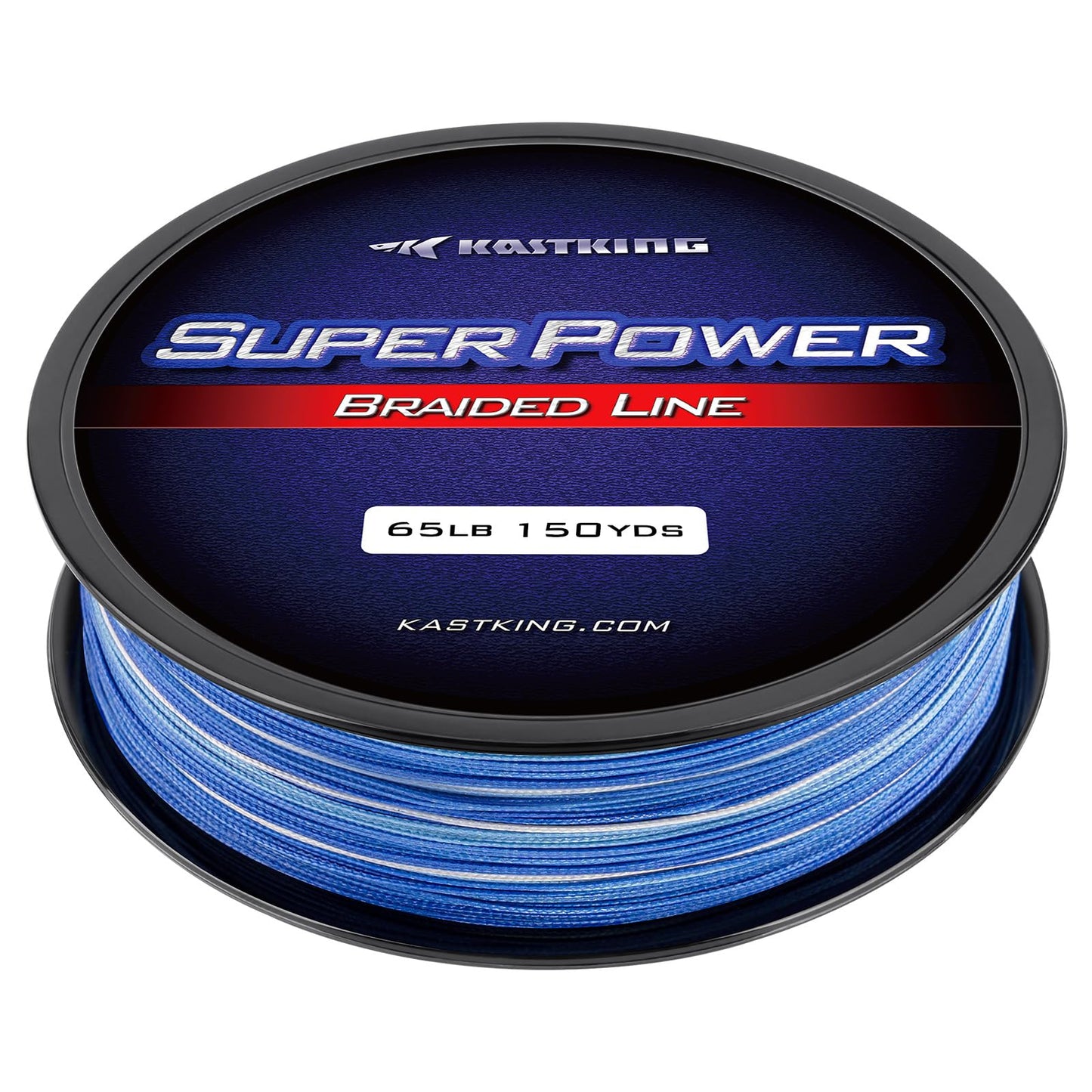 KastKing Superpower Braided Fishing Line, Blue Camo, 8LB, 150 Yds