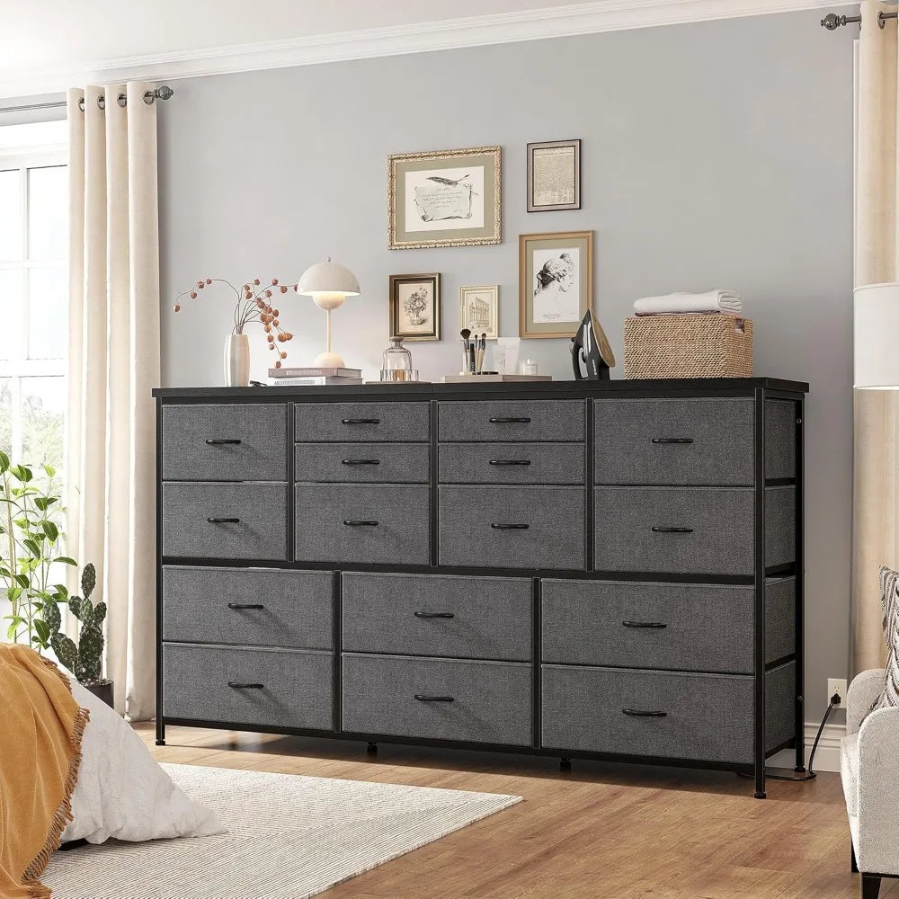 60'' TV Stand Dresser with Storage