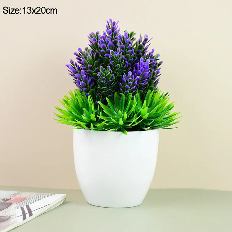 Artificial Potted Green Bonsai Tree