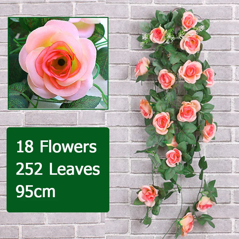 Artificial Flower Rattan Vine Décor