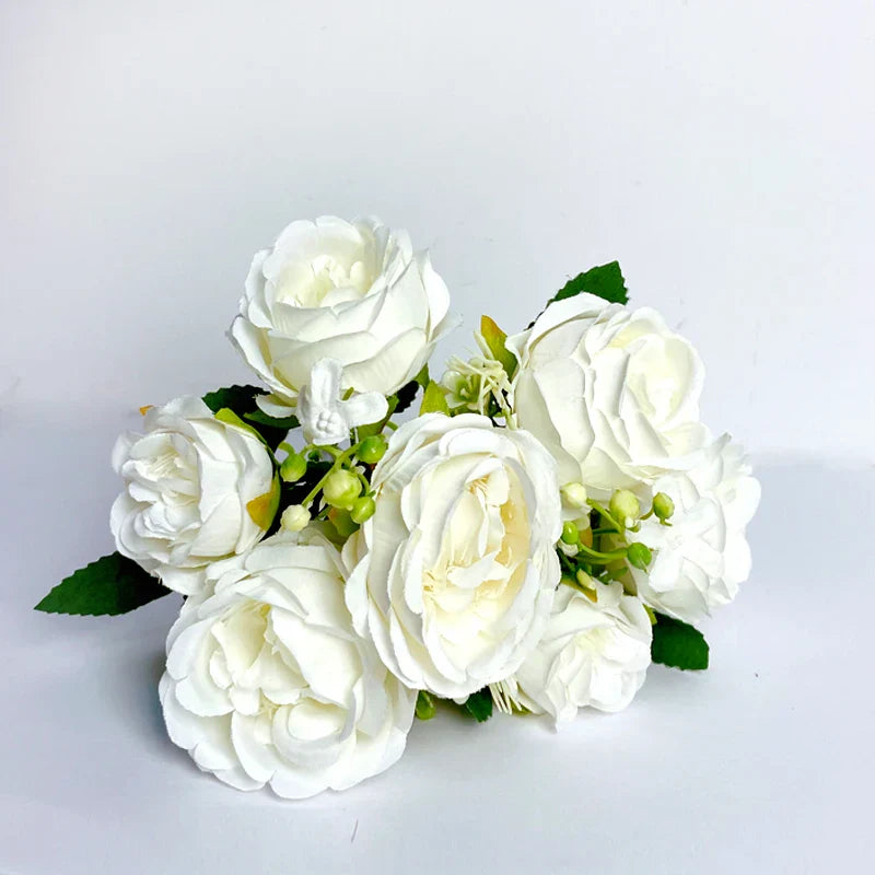 7-Head Artificial Peony Bouquet Décor