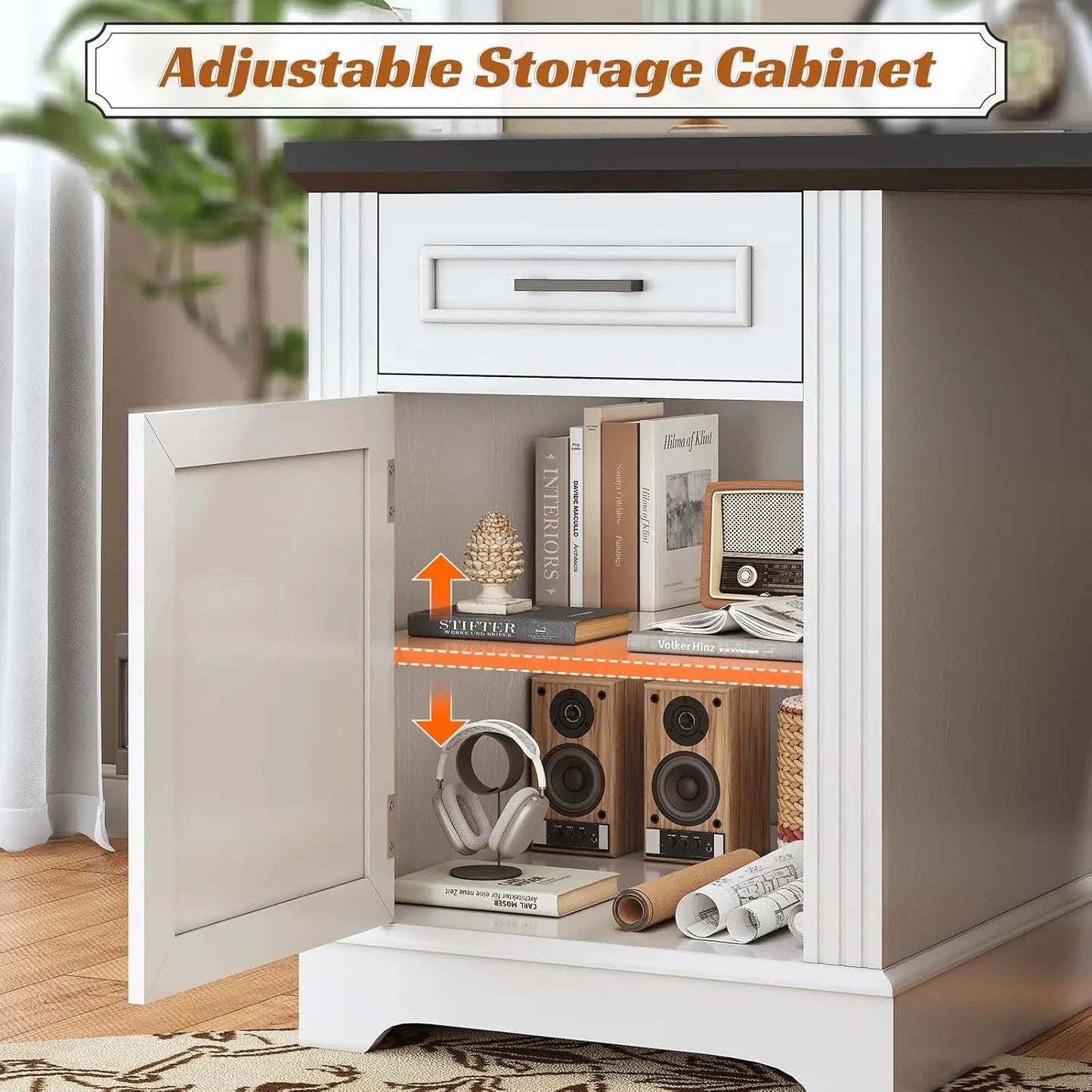 L-Shaped Executive Office Desk