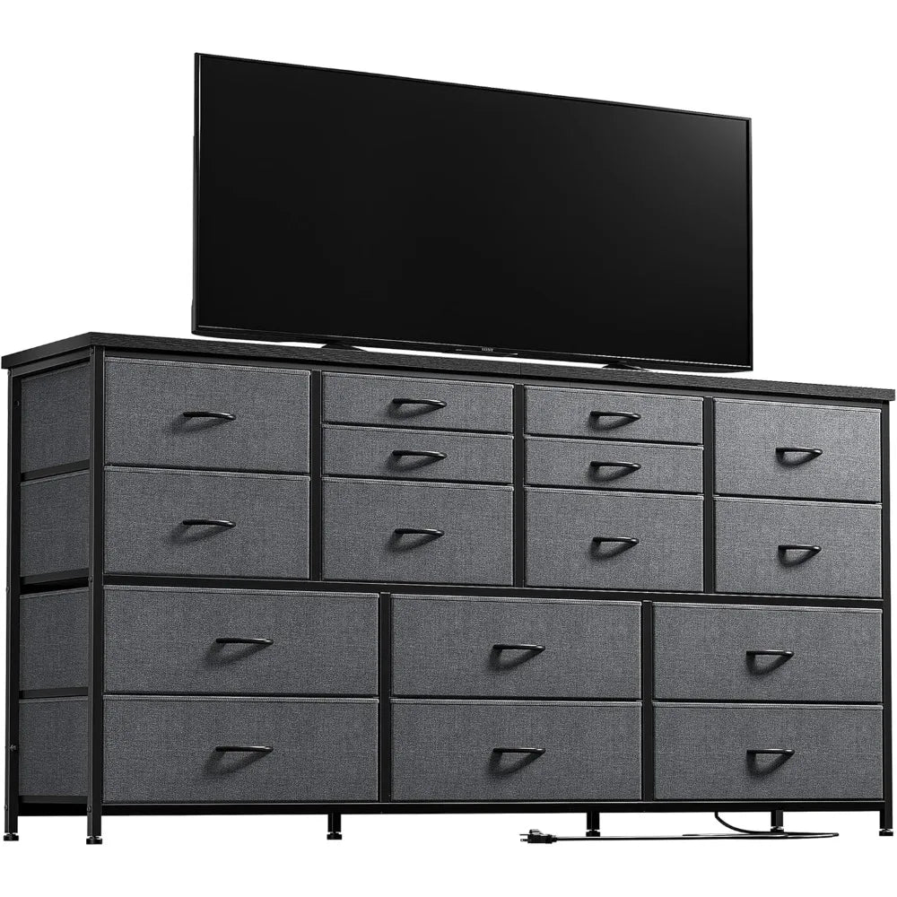 60'' TV Stand Dresser with Storage