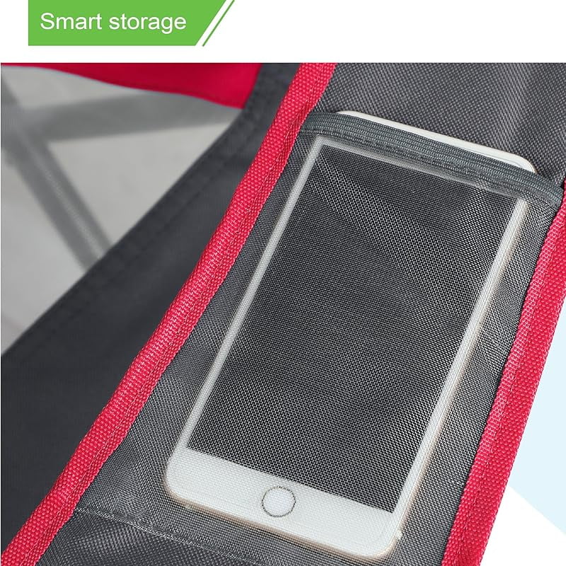 Heavy Duty Canopy Lounge Chair Sunshade Hiking Travel Chair with Cup Holder