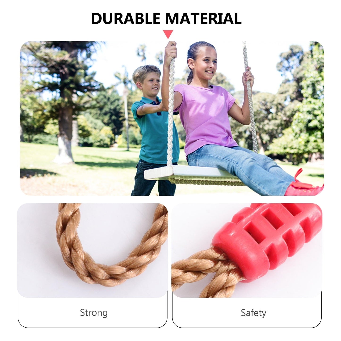 IBASETOY Tree Support Strap Kit Adjustable Hammock Straps Khaki 1Set