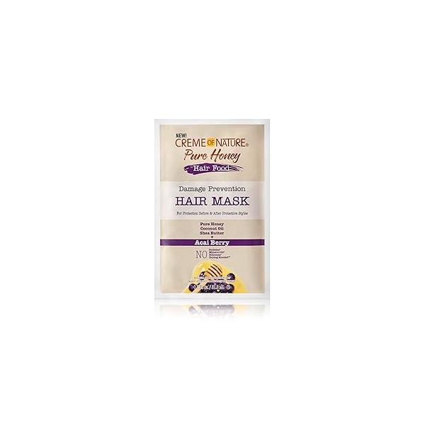 Creme of Nature, Acai Hair Mask, Honey and Formula, 1.75 Oz