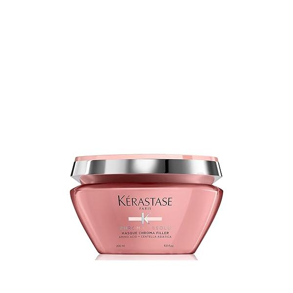 Kerastase Chroma Absolu Anti-Porosity Deep-Filling Hair Mask For Damaged and Color-Treated - Strengthens Hydrates With Amino & Lactic Acid
