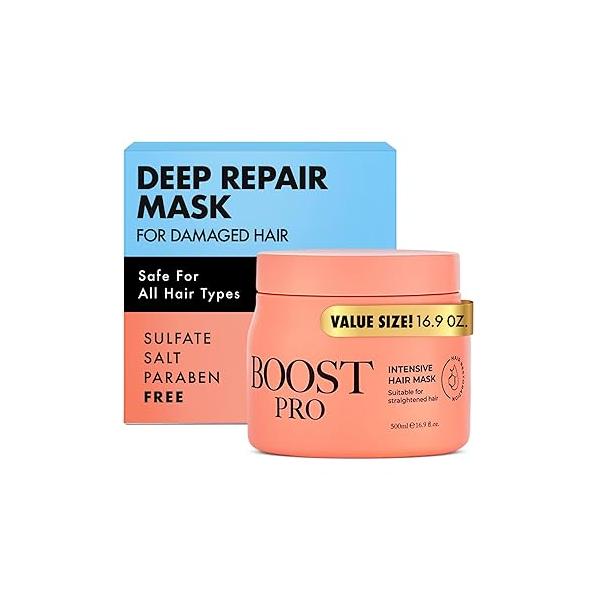 Intensive Deep Conditioning Hair Mask - Hydrating Treatment for Dry, Damaged & Colored Hair- Sulfate Salt-Free, w/Shea, Mango Butter Argan Oil, Frizz Control Strengthening, 16.9 fl oz