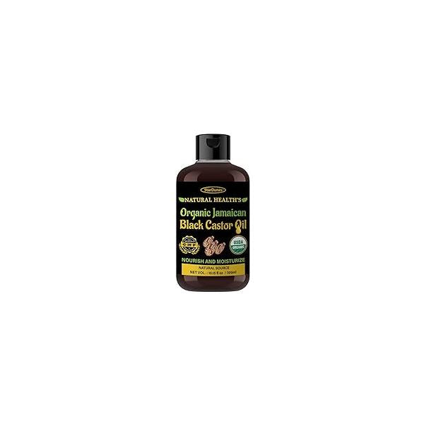 Jamaican Black Castor Oil (10.15 fl oz) - 100% Pure for Hair, Eyelash & Eyebrow Growth, Hair Loss Prevention Serum