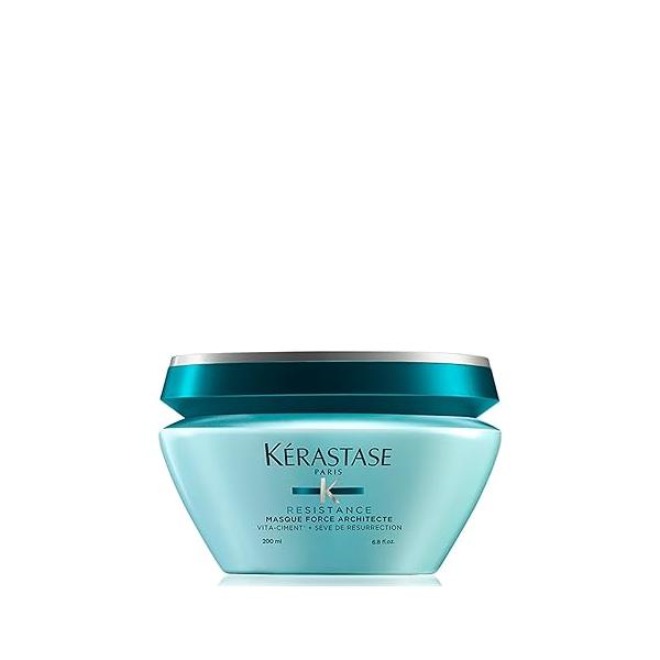 Kerastase Resistance Force Architecte Reconstructing Hair Mask For Dry and Damaged - Strengthens Prevents Breakage With Ceramides & Pro-Keratin Complex