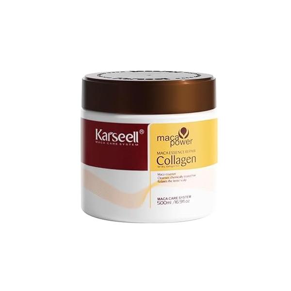 Collagen Hair Treatment Deep Repair Conditioning Argan Oil Mask Essence for Dry Damaged All Types 16.90 oz 500ml