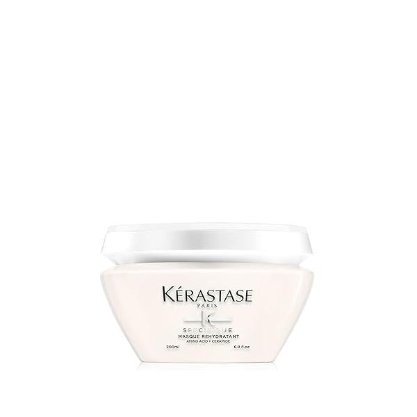 Kerastase Specifique Rehydratant Hair Mask For Sensitive and Dry - Rebalances Strands' Hydration With Ceramides Amino Acid, 6.8 Fl Oz
