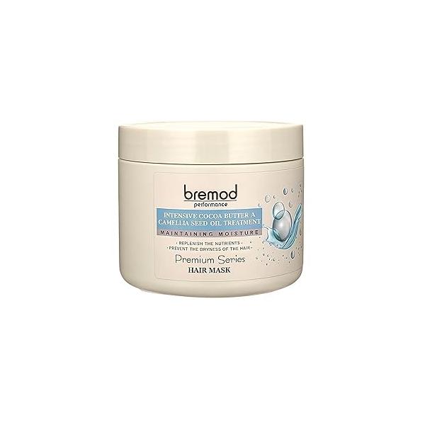 Cocoa Butter & Camellia Seed Oil Hair Mask Premium Intensive Treatment for Dry, Flat Anti-Fall, Strengthens Moisturizes, Boosts Elasticity 16.9 Fl Oz