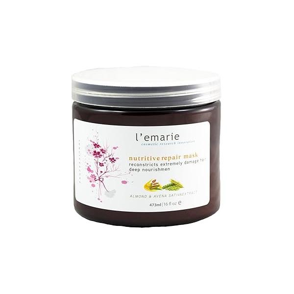 L'emarie Hair Mask Conditioner Treatment With Bentonite Clay and Morrocan Argan Oil 16 Ounces