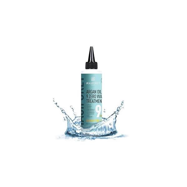 Hair Treatment, Mask, MagiForet Argan Oil 9 Zero Water with Natural Keratin, Protein, Sulfate Free Repairing Conditioning Volumizing for Dry Damaged Colored and All Types