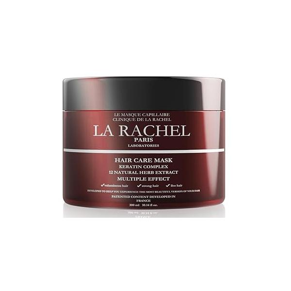 LA RACHEL Hair Care Mask | 1 Formula, 4 Benefits: Nourishes, Strengthens, Hydrates & Protects Restores Shine Softness Deep Conditioning Treatment for Dry, Damaged, and Frizzy Paris