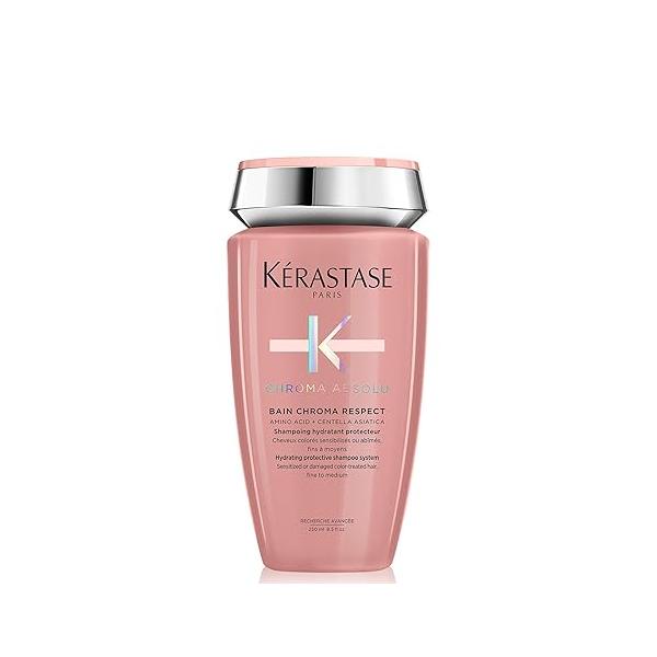 kerastase Chroma Absolute Respect Shampoo For Sensitized or Damaged Color-Treated Hair - Protects and Hydrates Fine To Medium with Glycerin Hyaluronic Acid