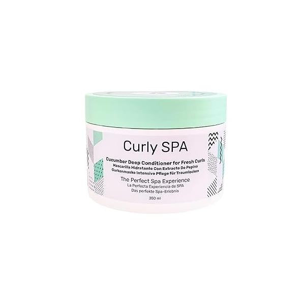 Cucumber Deep Conditioner, 12oz - Conditioning Hair Mask for Curly Hair, 100% Vegan Infused with Vitamins a SPA Experience, Humidity Fighter, Dry Damaged