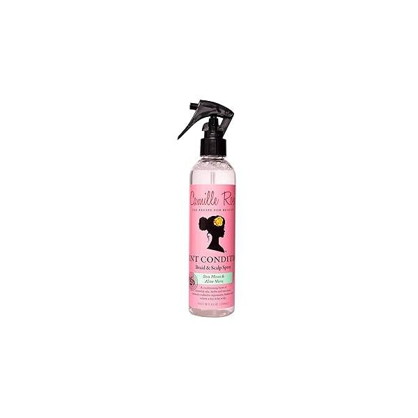 Camille Rose Mint Condition Braid and Scalp Spray, with Aloe Vera Sea Moss to Hydrate, Reduce Breakage, Nourish the Scalp, 8 fl oz
