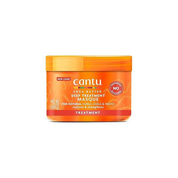 Cantu Deep Treatment Masque with Shea Butter for Natural Hair, 12 oz