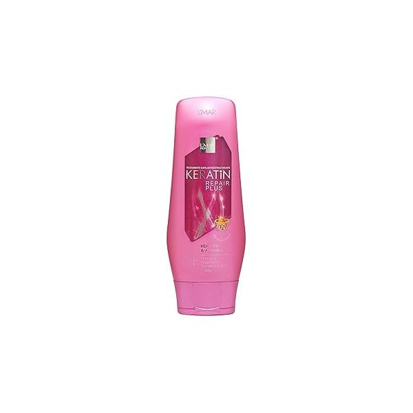 L'mar Keratin Repair Plus Leave In UV Filter Restructuring Hair Treatment +Nutrition | Lmar Tratamiento Capilar Reestructurante Queratina y Arginia +Nutricion +Reparacion +Fortaleza 9.8oz-280gr