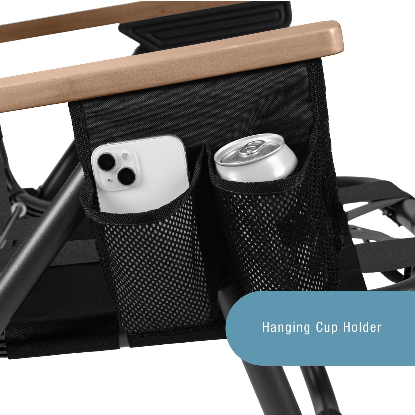 CleverMade KOVE Outdoor Chair - Midnight Black (1PK)