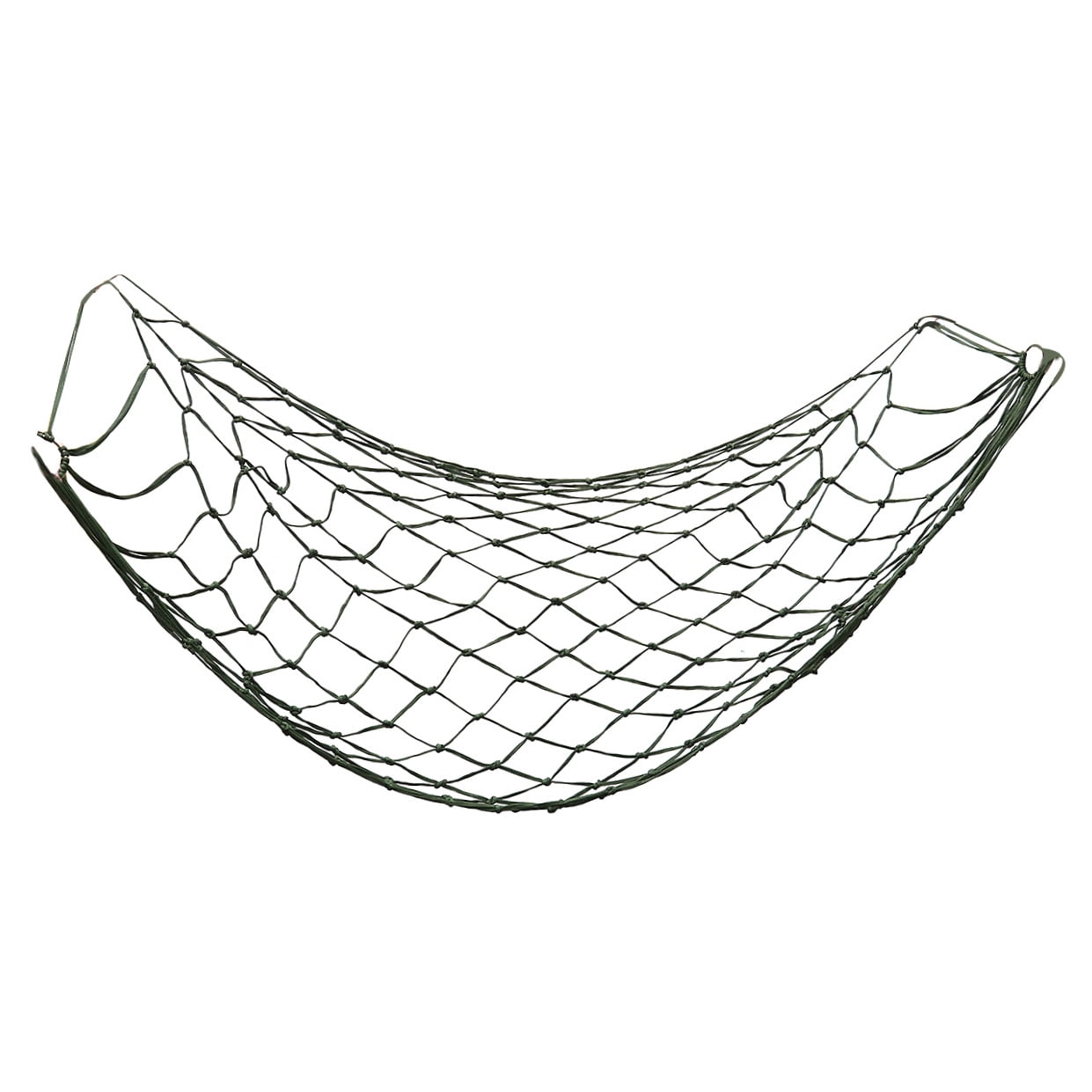 KALLORY 1Set Black Mesh Net Hammock for Hiking and Camping Trips