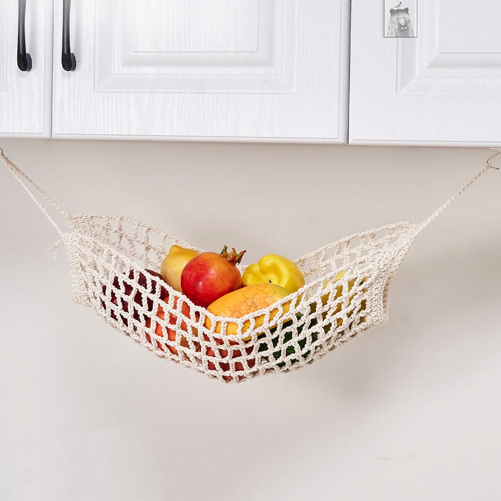 CATIEBYE Hanging Fruit Bag Cotton Khaki 1 Set