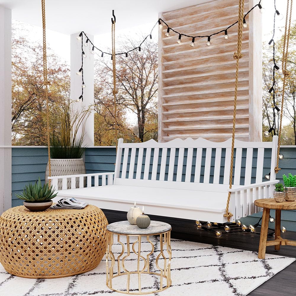 Keystone Amish Co. Twin York Porch Swing Bed, Unfinished